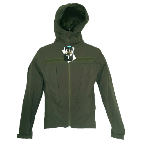 Giacca giubbino imbottito trapuntato invernale soft shell impermeabile soft air verde L